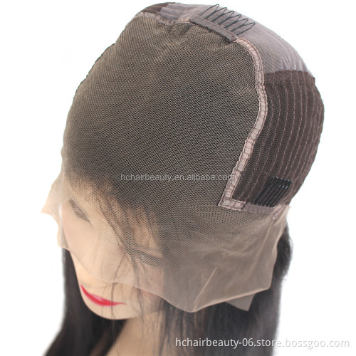 factory direct sale 13*6 synthetic Wig Pre Plucked Transparent Lace Front raw brazilian hair lace front wigs